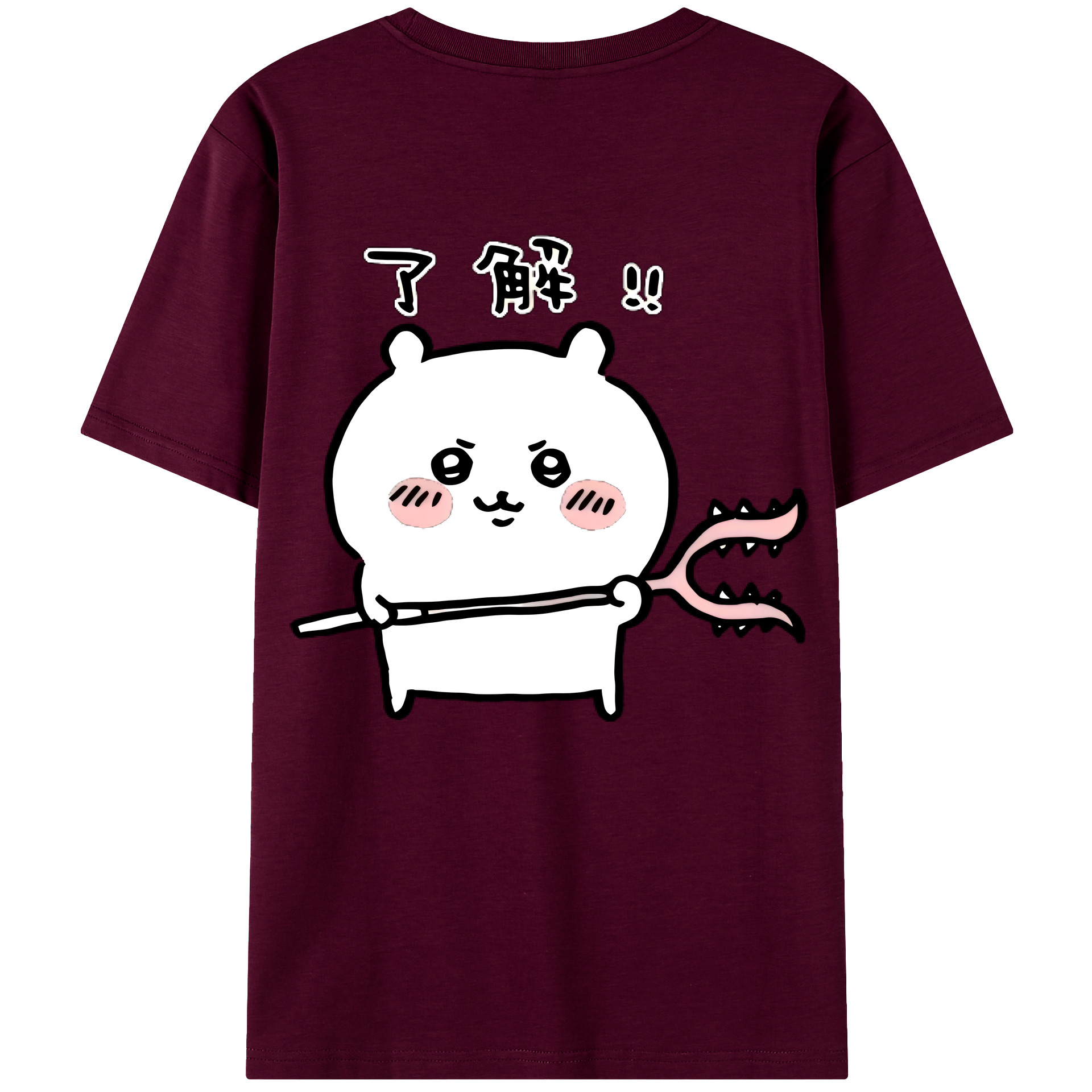 （画像用） ちいかわ ちいかわ Chii-kawa chiikawa レディース半袖Tシャツ(バックプリント)